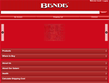 Tablet Screenshot of bende.com